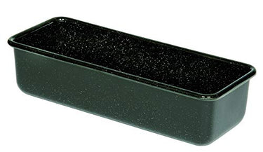 Riess, 0638-022, Profibäcker Backform, Königskuchenform, Inhalt 1.7 Liter, Höhe 7.8cm, Breite 10cm, Länge 30cm, Emaille, schwarz, Brotbackform, Induktion, Emaill Backform, Kastenform Kuchen im Sale